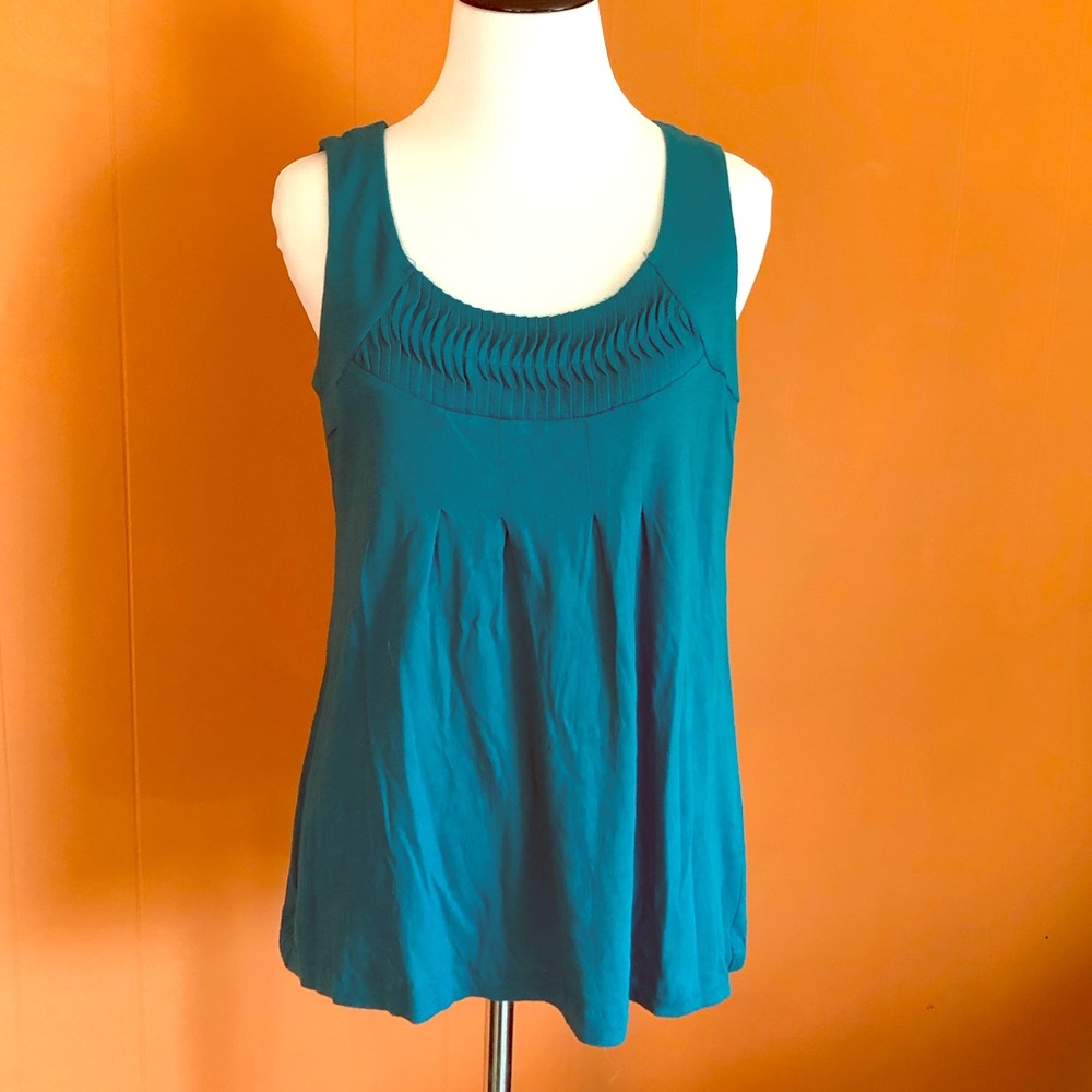 Anthropologie tank by Ric Rac teal turquoise